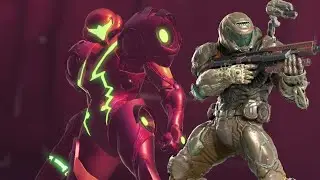 Samus Badass but with Doom - Metroid Dread Metal