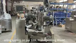 100L Cosmetic Homogenizing Mixer: Auto-Oiling System Saves 30% Maintenance Time!