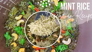 Easy Mint Rice using Rice Cooker | Cara Masak Nasi Pudina yg SEDAP