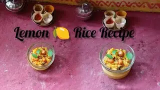 Miniature Lemon 🍋 Rice 🍚 Recipe। Miniature Cooking ।Lemon Rice।Tiny cooking
