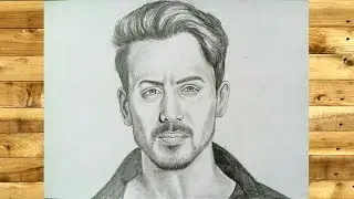 TIGER SHROFF DRAWING WITH PENCIL SHADE||PORTRAIT PAINTING