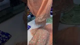 |crinkle shaffon with hand made gota work complete 3ps suit|zohanfabrics|onlineshopping|