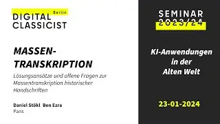 Lösungsansätze und offene Fragen zur Massentranskription historischer Handschriften