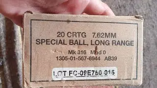 Mk316 Long Range Spical 7.62&times;51 Nato Ball|high-precision&nbsp;7.62 NATO CRTG
