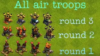 all air troops vs every level air defence | clash of clans