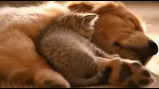 Cute little animals' sleep time #cuteanimals #animals #pets #catanddog 