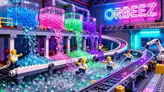 Total Chaos Inside LEGO City&rsquo;s Biggest ORBEEZ Factory! &bull; ASMR LEGO Stop Motion &bull; Stop Motion Film