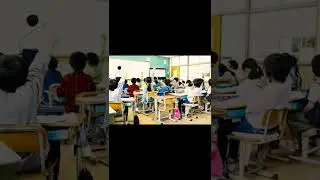 Japan school students clean their classrooms, floors,bathroom to build their responsibility #shorts