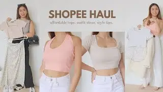 BEST shopee haul | affordable cropped tops to classy outfits (9.9 SALE 2021)