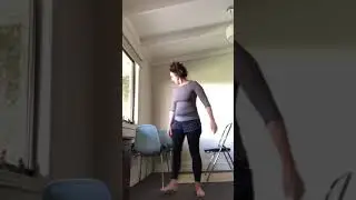 Headstand on the chair