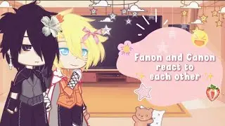 { 🫶 Fanon and Canon react to each other 🫰 || Sasunaru || Sakuhina || Sasusaku || Naruhina 💕 }