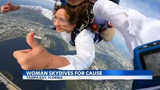 Carnival Cruise Line President completes tandem skydive for charity fundraiser