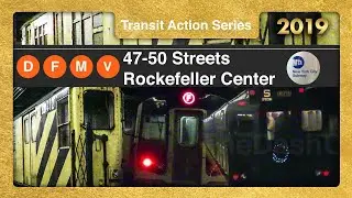 Manhattan: 47-50 Streets Rockefeller Center (R1-R9, R68, R160) - MTA NYC Subway TrAcSe 2019