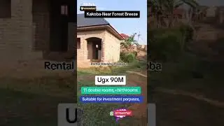 11 double rooms ( rentals) around Kakoba Mbarara city on sale Ugx 90m. 0773637167 for inquiry