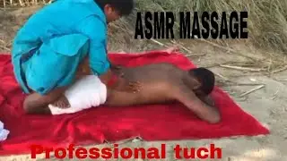 ASMR MASSAGE ii professional tuch body relaxing massage lower back bone pain reducing therapy. #asmr