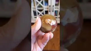 Madagascan Agate sphere 💜 #fyp #agate #sphere #beautiful #crystals #forsale