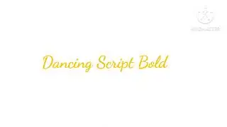 Dancing Script Bold logo remake kinemaster