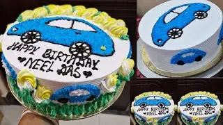 car cake design idea/full cake video 🤗🥰🥰🥰