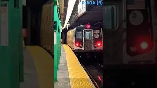 MTA R160A (R) with mixed Cuomo/ZOHO wrap leaving Forest Hills #shorts