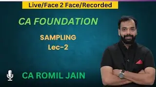 CA Foundation Sampling 2 (Daily Live Class at 9.30 pm)