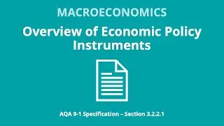 Overview of Economic Policy Instruments