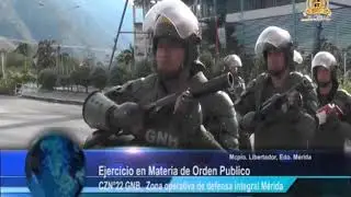 EJERCICIO EN MATERIA DE ORDEN PUBLICO EN EL MARCO DEL XV ANIVERSARIO DEL CEOFANB, ZODI MÉRIDA