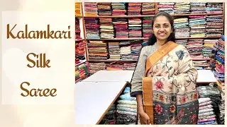 KALAMKARI SILK SAREE ││PSR BROTHERS ││WhatsApp 9384851299