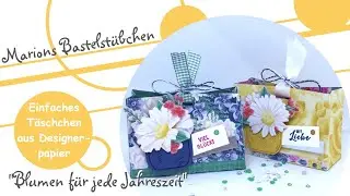 Einfaches T&auml;schchen aus Designerpapier 