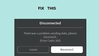 How to Fix Roblox Error Code 262