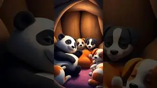 Puppy and panda❤🤎🫂panda adventure pt:2 #funny #chubby#happy #viralvideo#cute#good#shorts #dog dog