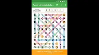 Parole Intrecciate Word Search - Parte 1 - ho fatto al minimo di 1224 secondi!