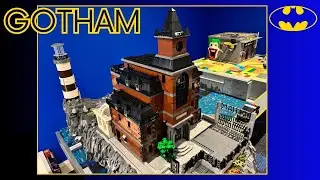 Building Gotham City in LEGO - Arkham Asylum Roofs