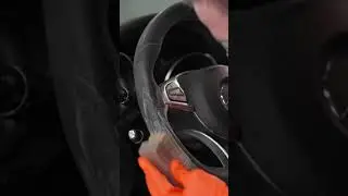 Nasty AMG Alcantara Steering Wheel Cleaning #cardetailing #automobile #amg