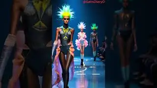 🔥 Futuristic Fashion Runway 2025 | Cyberpunk Couture & Neon Elegance 👠