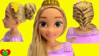 Princess Rapunzel Learn Hair Styles with Long Locks Style Head