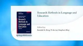 Research Methods in Language and Education