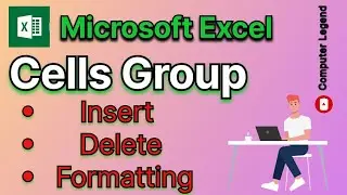 How to use cells group in Microsoft Excel | Cells section | Home Tab | Microsoft Excel |