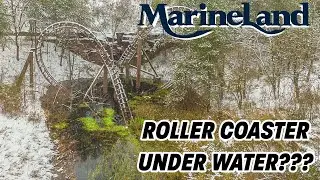 Marinelands Dragon Mountain Roller Coaster is Partially Submerged in Water?