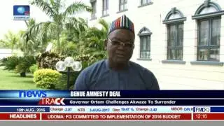 Governor Ortom Challenges Akwaza To Surrender