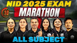 NID 2025 🏆 | 10-Hour Non-Stop Marathon 🚀 | Master All NID Subjects in One Day 📚🔥