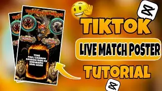 TikTok Live Match Poster Edit in Capcut || Capcut main TikTok Live Match Poster bnana Ka Trika 