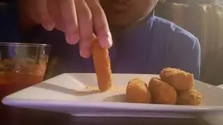 ASMR MOZZARELLA CHEESE STICKS (EATING SOUNDS) NO TALKING MUKBANG