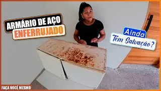REFORMA E TRANSFORMAÇÃO DE UM ARMÁRIO DE AÇO EM UMA PEÇA INCRÍVEL - Faça Você Mesmo #diy #armário