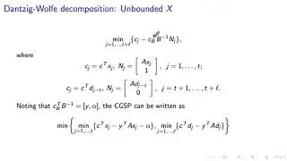 Dantzig-Wolfe Decomposition: The Case of Unbounded Set for "Easy Constraints"