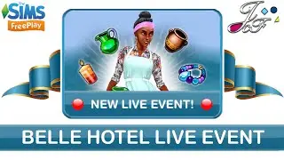 Sims FreePlay 🏨🛎 | LIVE EVENT 🔴| BELLE HOTEL | (Early Access) 🔑