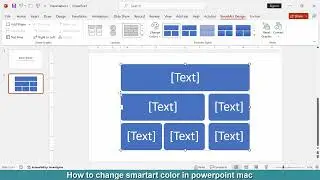 How to change SmartArt color in PowerPoint mac
