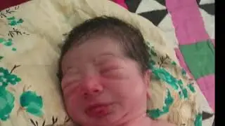 Newborn Baby First impression after Normal Delivery #trending