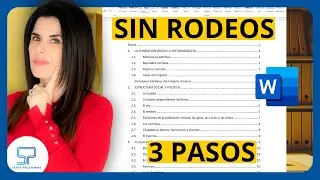 &Iacute;NDICE AUTOM&Aacute;TICO en Word ✅ R&aacute;pido, en solo 3 pasos