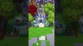 Disney Dreamlight Valley Speedbuild Decorating Castle Build #shortsvideo #shortvideo #speedbuild