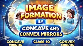 Image formation by concave and convex mirrors